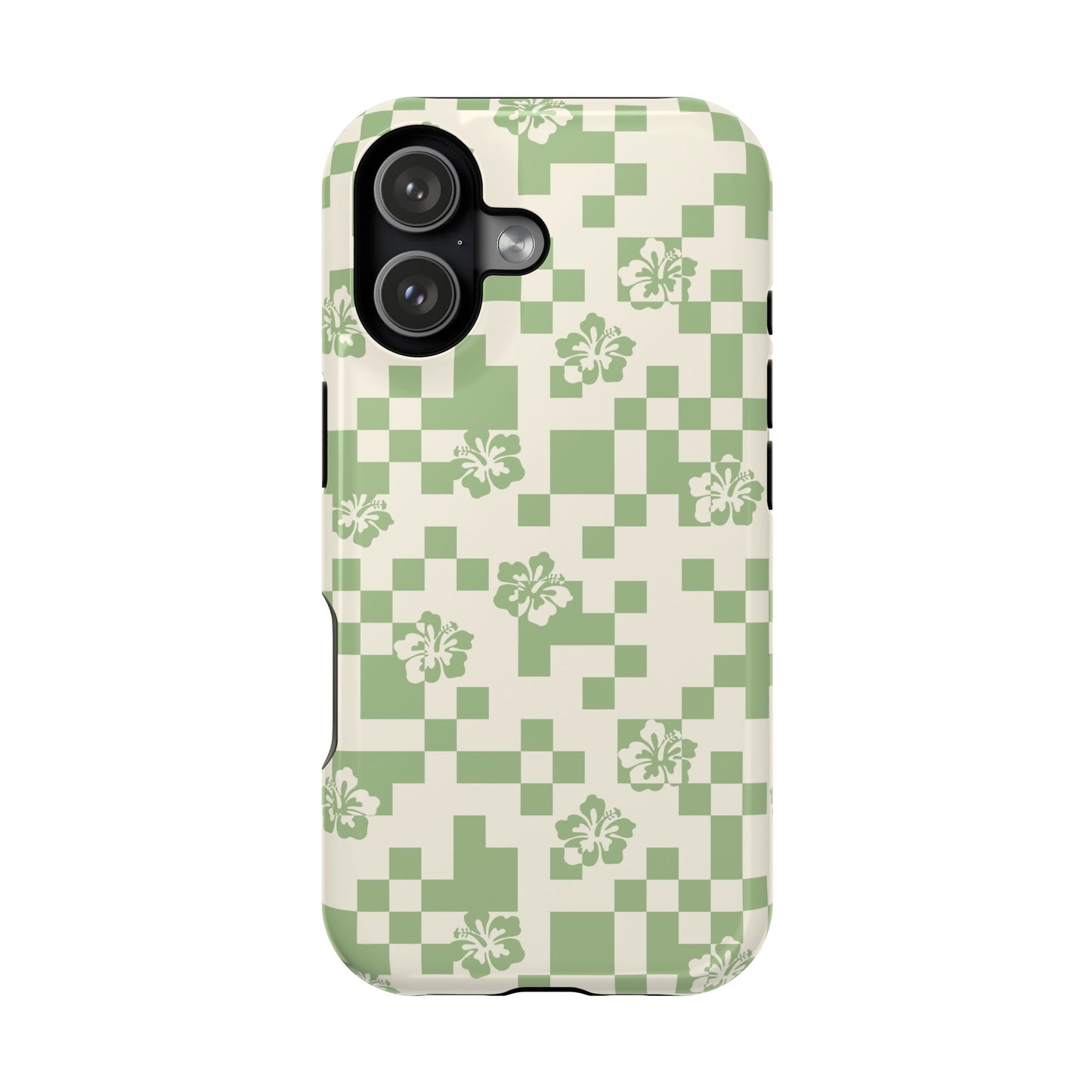 Green Hibiscus iPhone Case