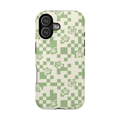 Green Hibiscus iPhone Case