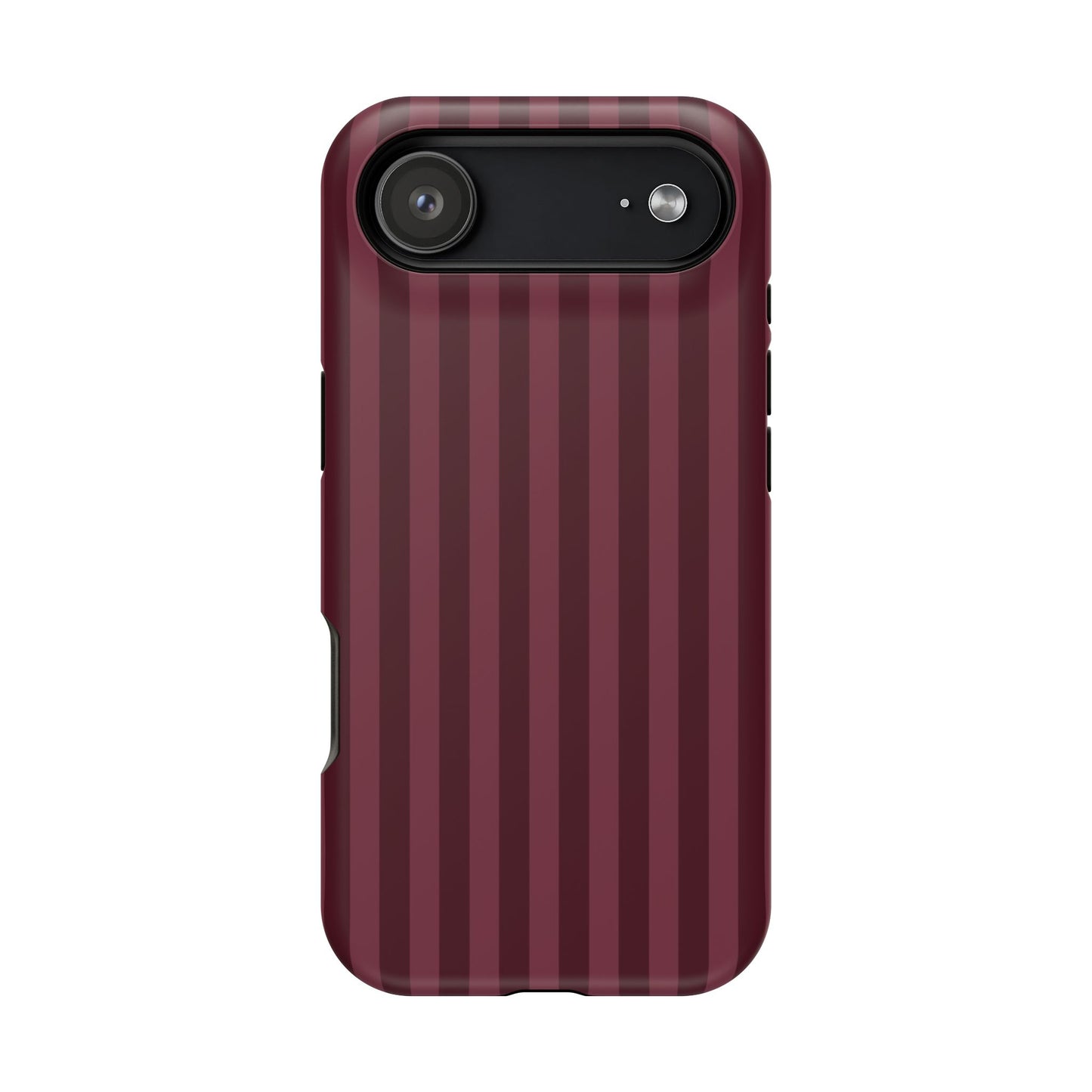 Burgundy Stripes iPhone Case