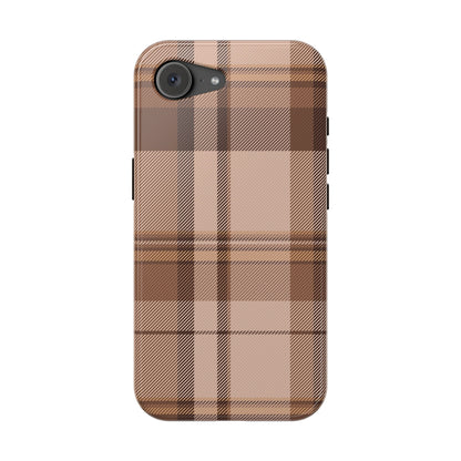 Toffee Plaid iPhone Case
