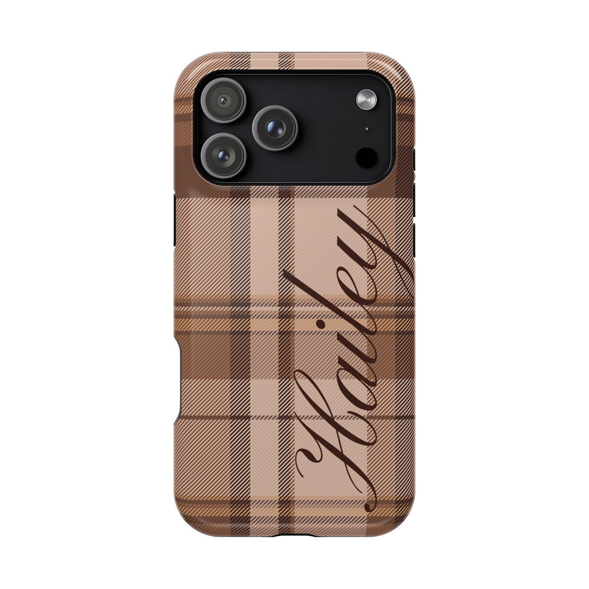 Custom Toffee Plaid iPhone Case