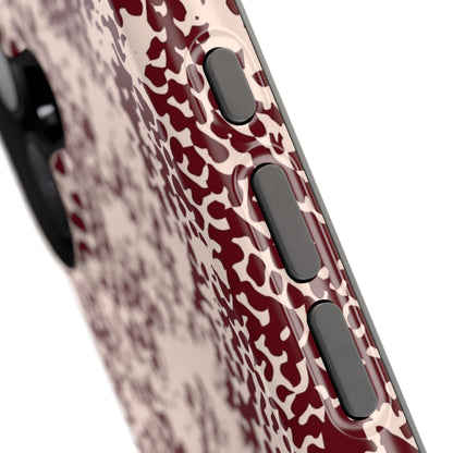 Burgundy Snake iPhone Case