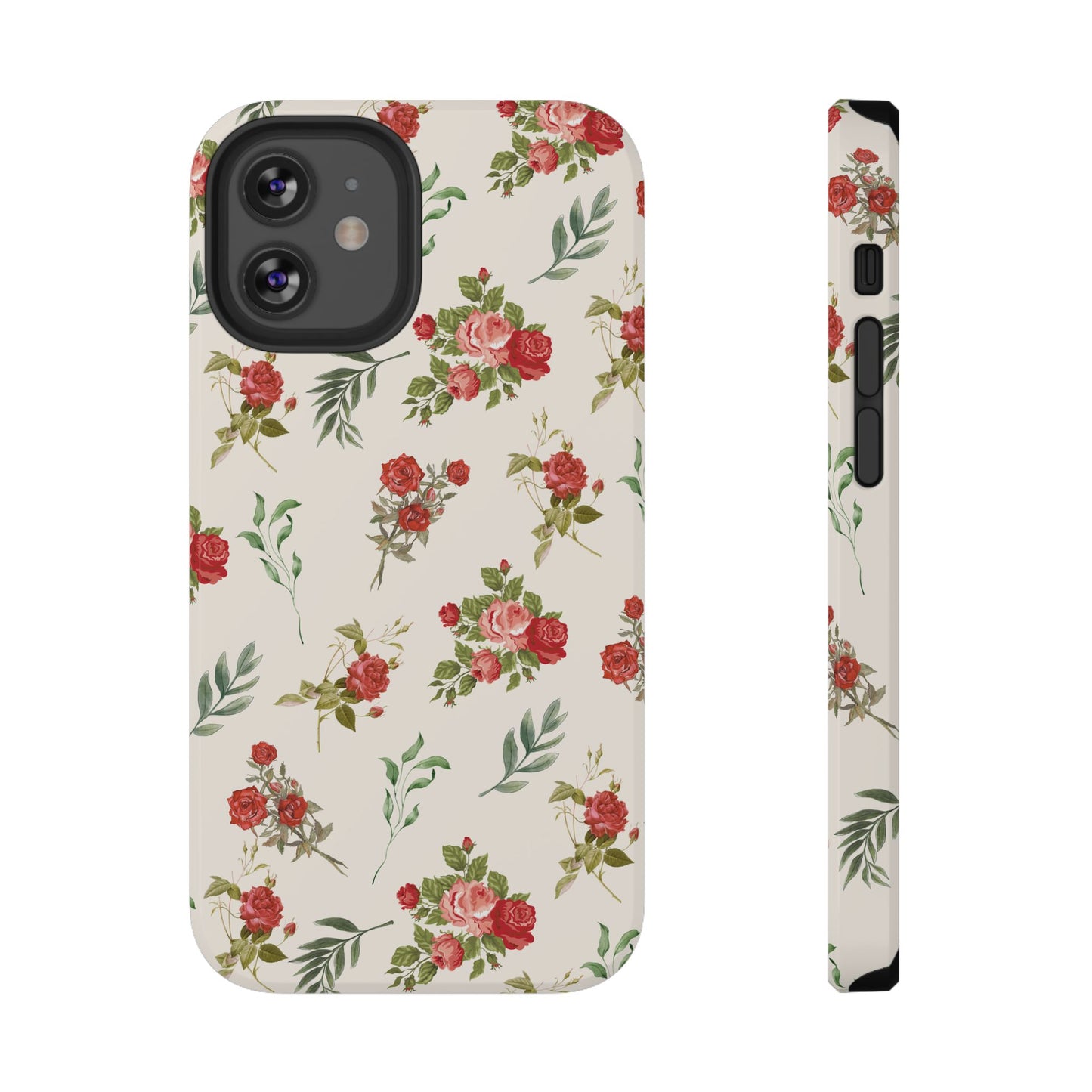 Red Vintage Roses iPhone Case