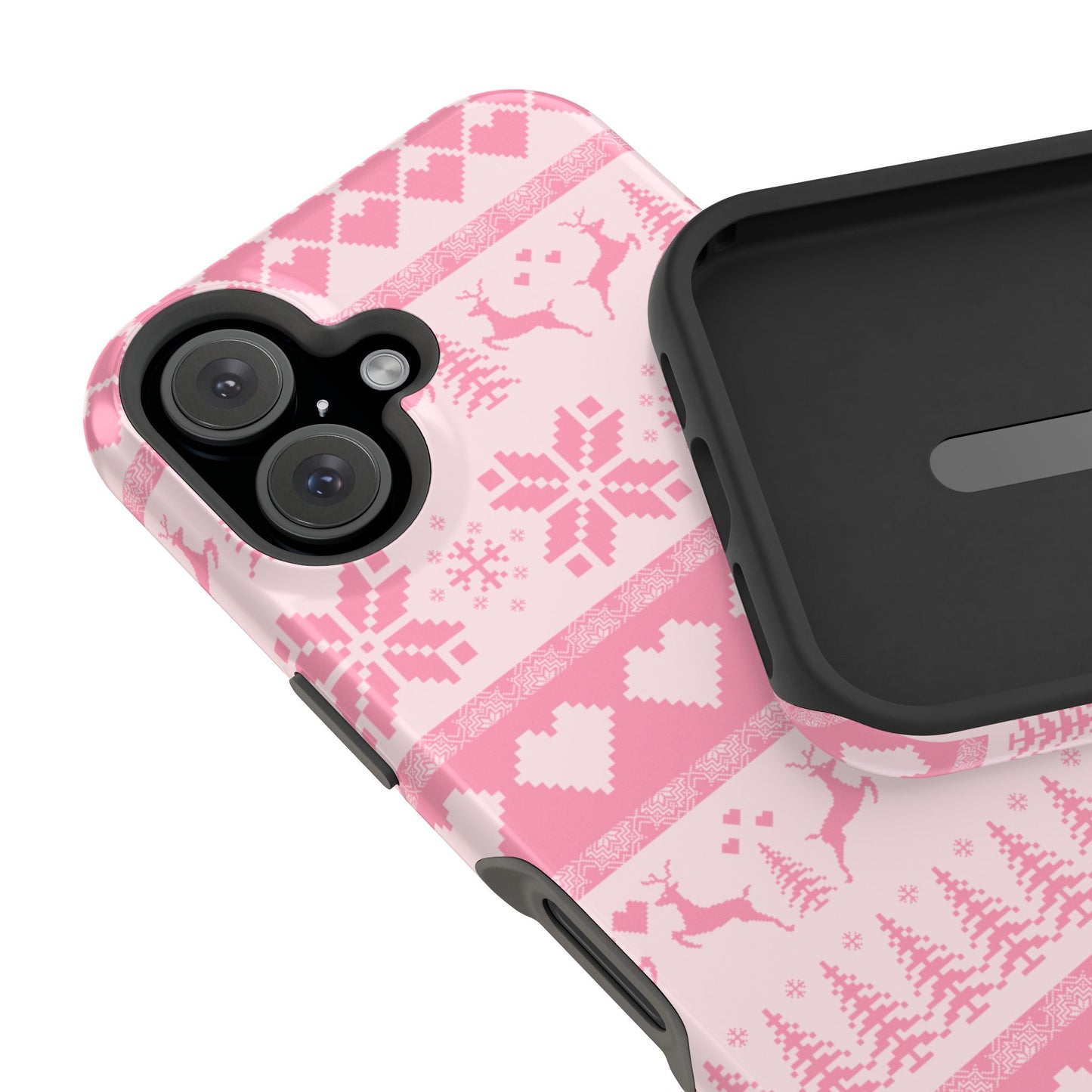 Pink Christmas Sweater iPhone Case