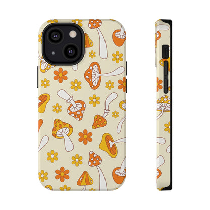 Retro Mushrooms iPhone Case