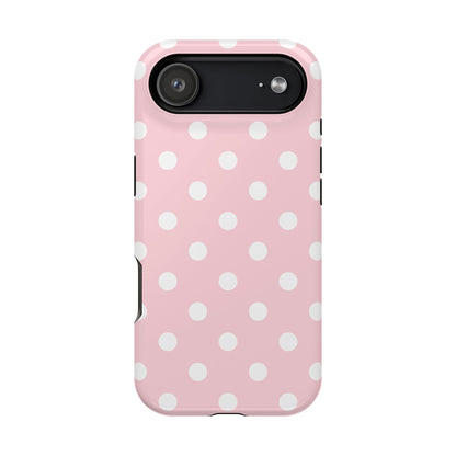 Pink Candy Polka Dots iPhone Case