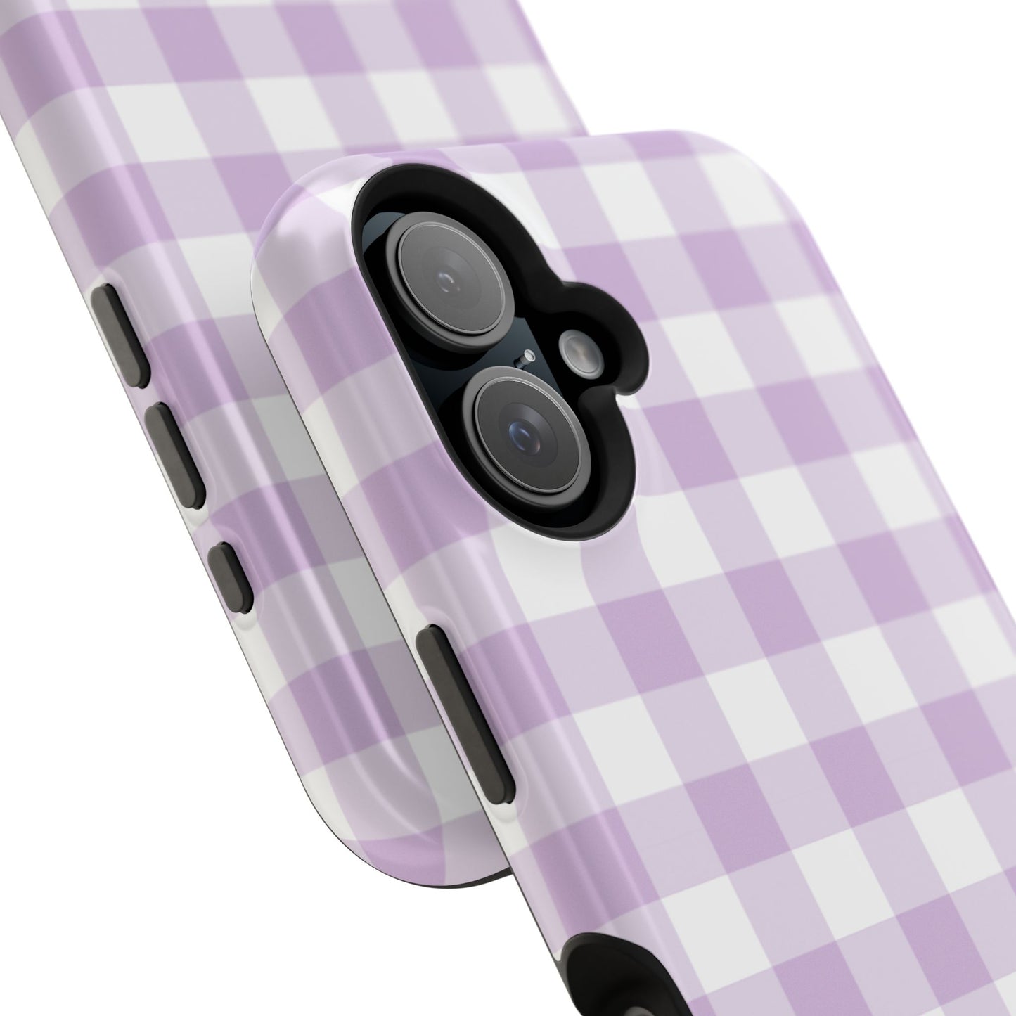 Purple Gingham iPhone Case