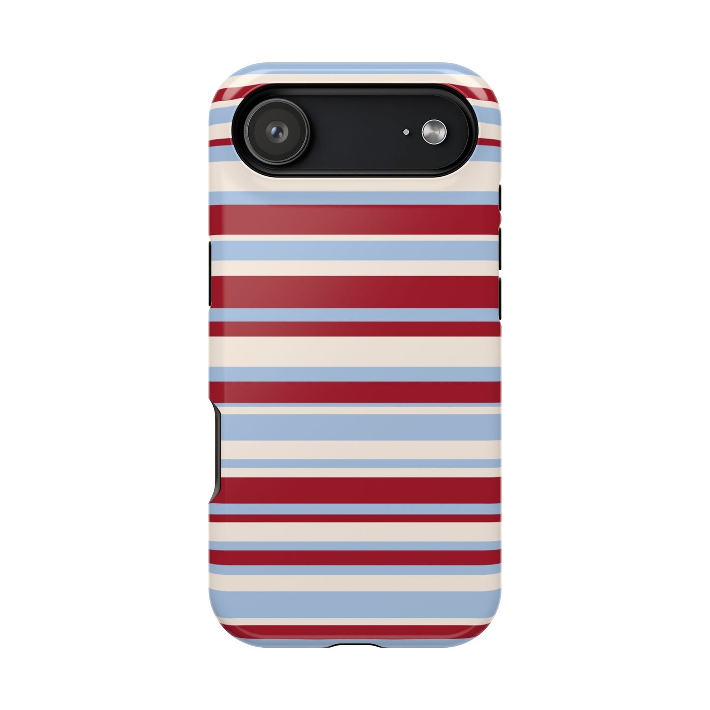 Cherry Soda Stripes iPhone Case