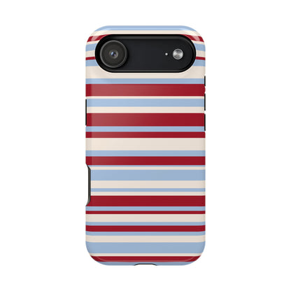 Cherry Soda Stripes iPhone Case