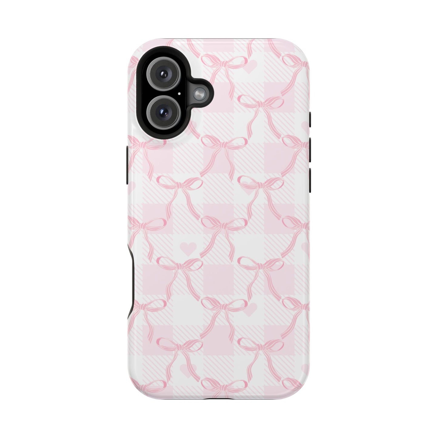Pink Ribbon Bows iPhone Case