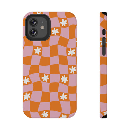 Groovy Check iPhone Case