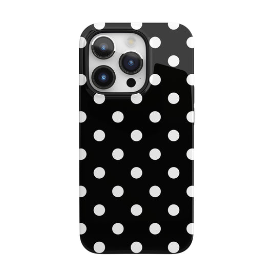 White Polka Dots iPhone Case