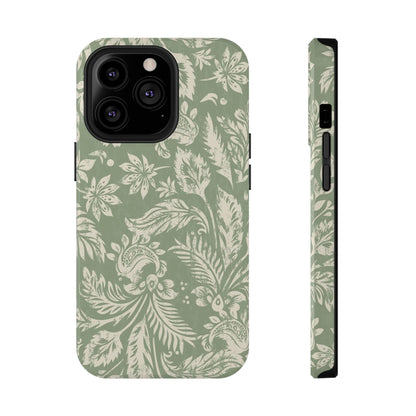 Sage Paisley iPhone Case