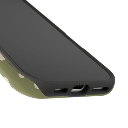 Green Polka Dots iPhone Case