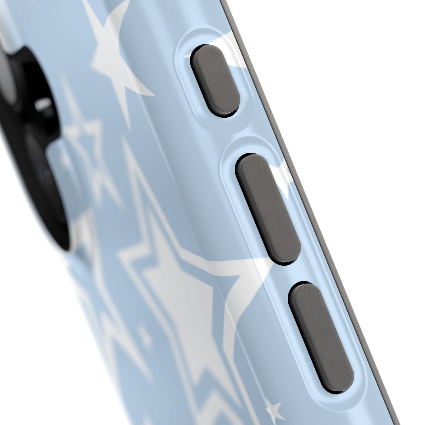 Blue Y2K Stars iPhone Case