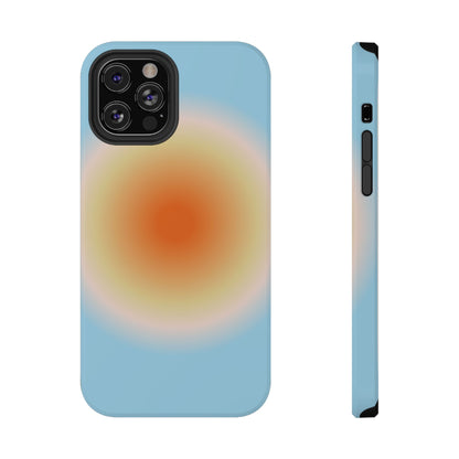 Orange & Blue Aura iPhone Case
