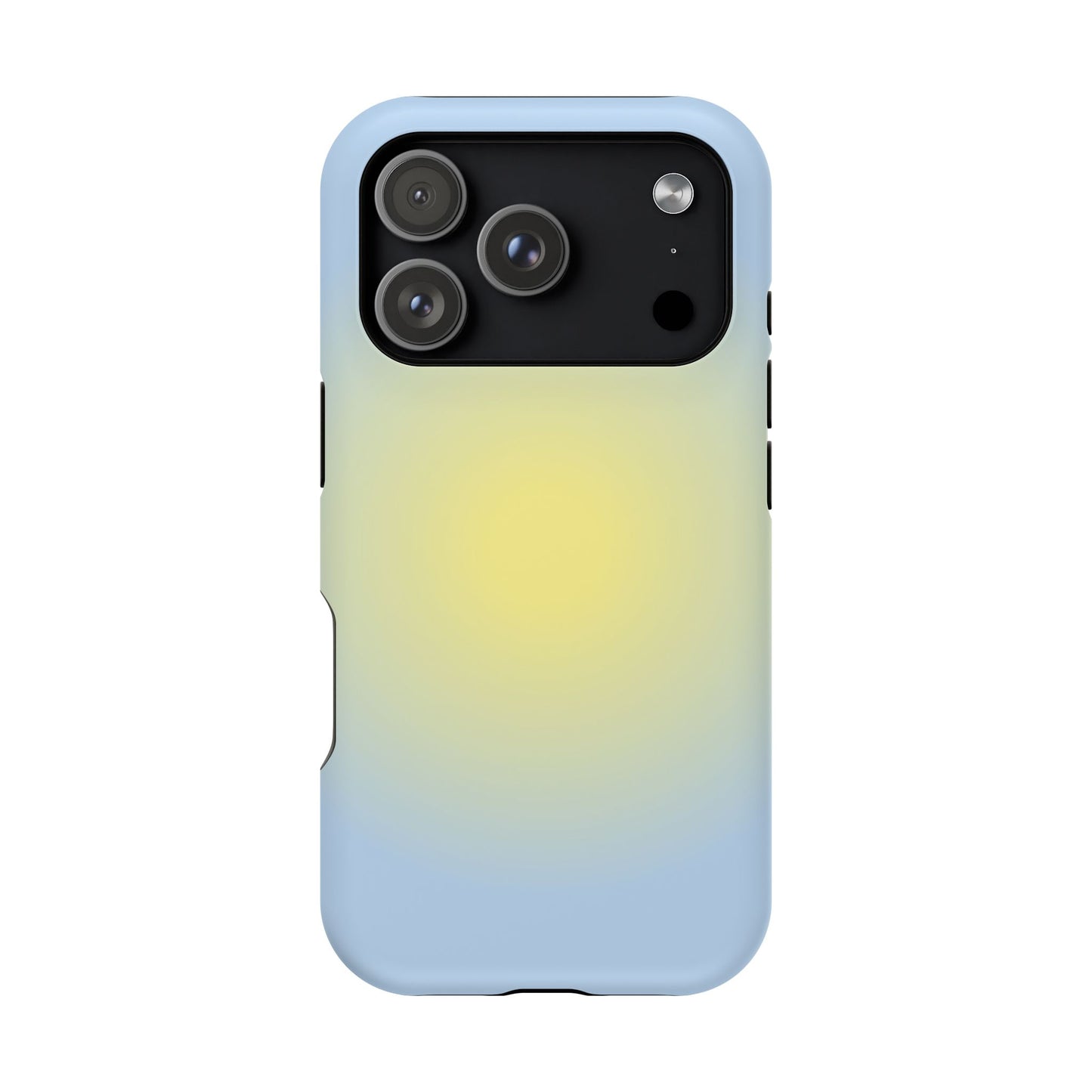 Yellow & Blue Aura iPhone Case