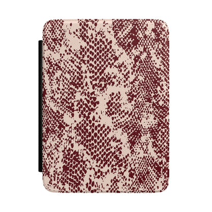 Burgundy Snake Kindle Case
