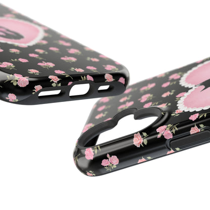 Black Féline Roses iPhone Case