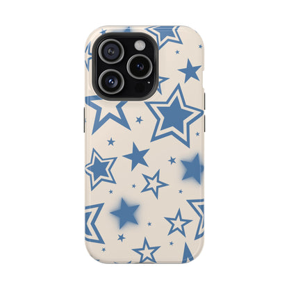 Beige & Blue Stardust iPhone Case