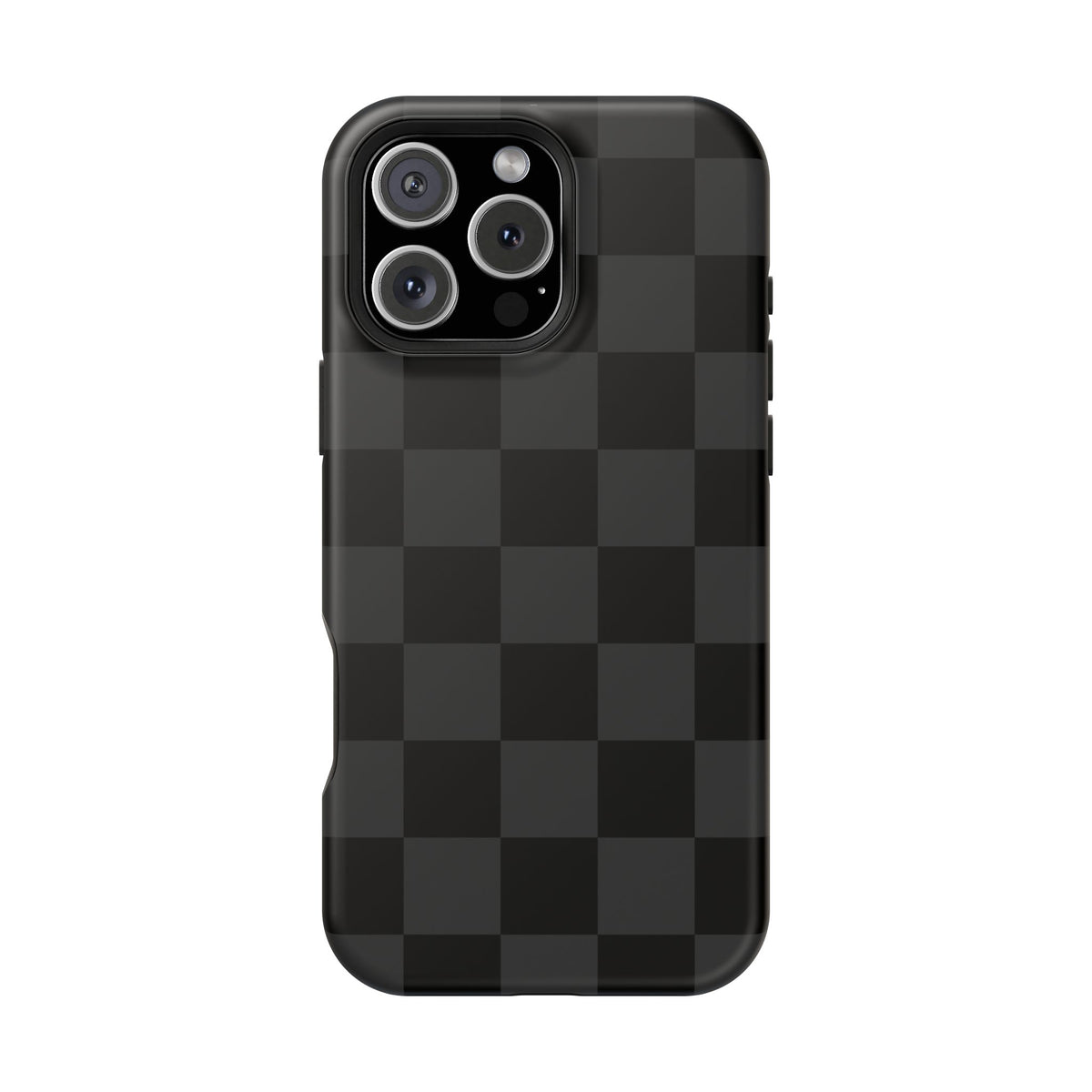 Black Checkered iPhone Case