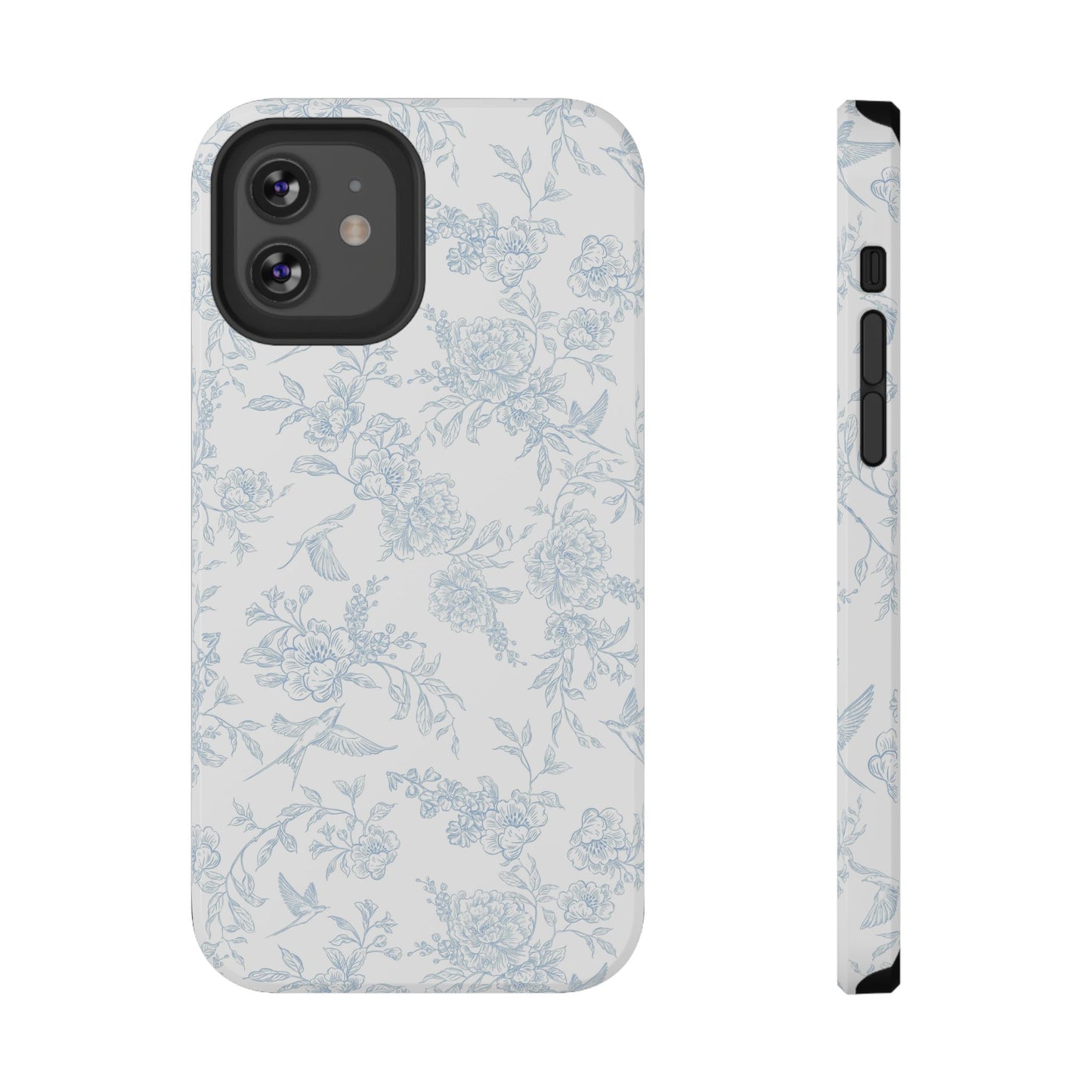 French Blue Toile iPhone Case