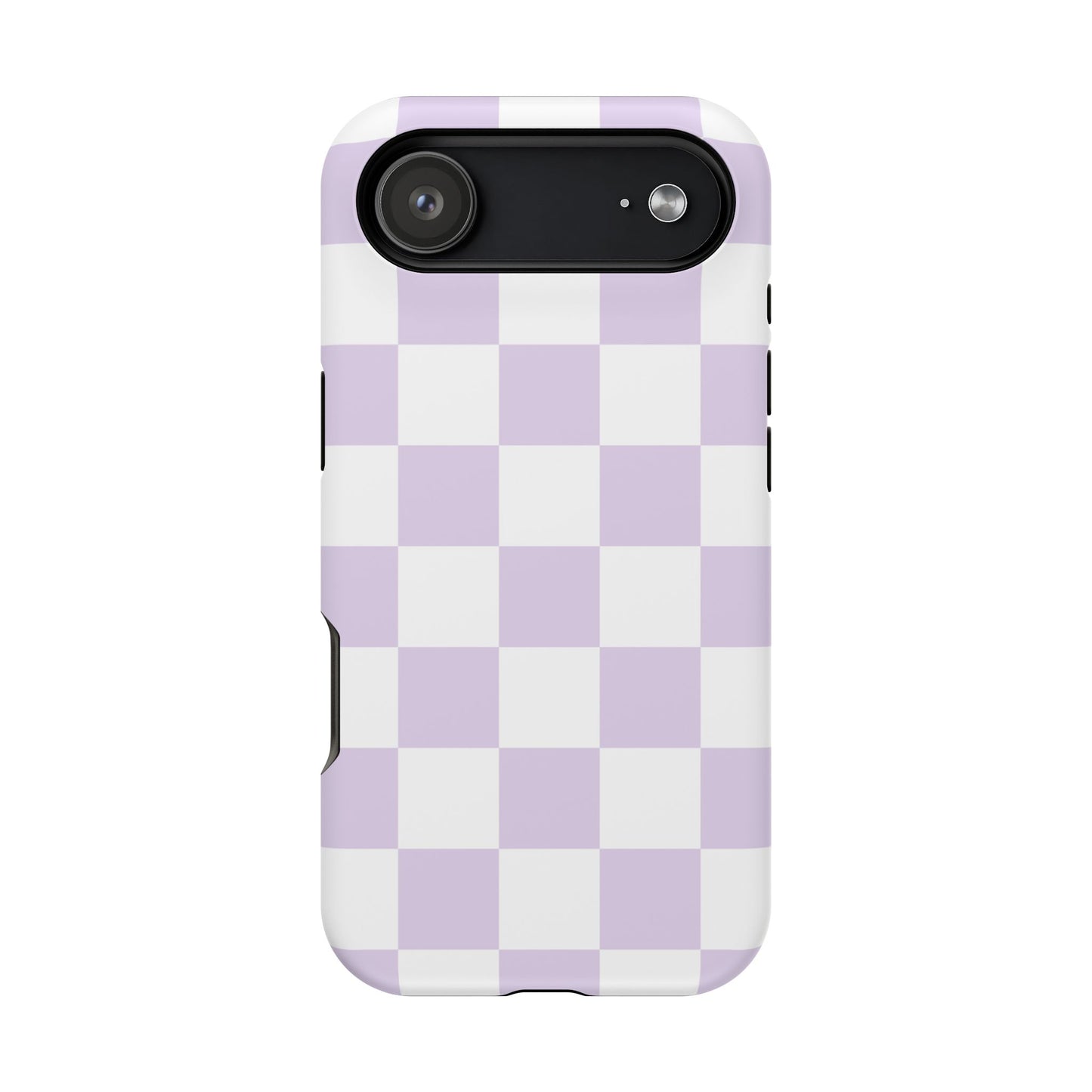Pastel Purple Checkered iPhone Case