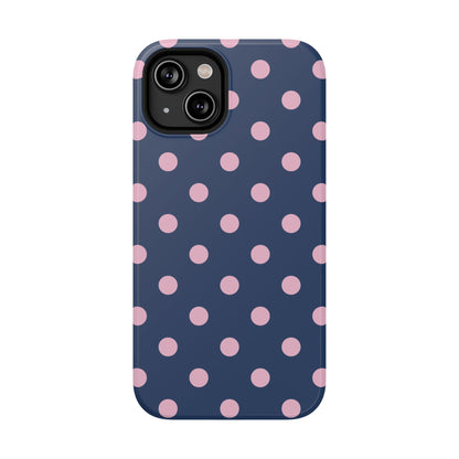 Periwinkle Polka Dots iPhone Case