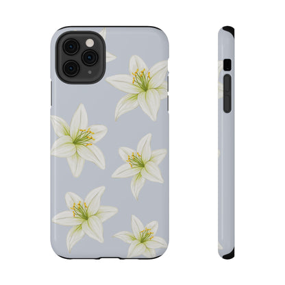 Blue Tiger Lily iPhone Case