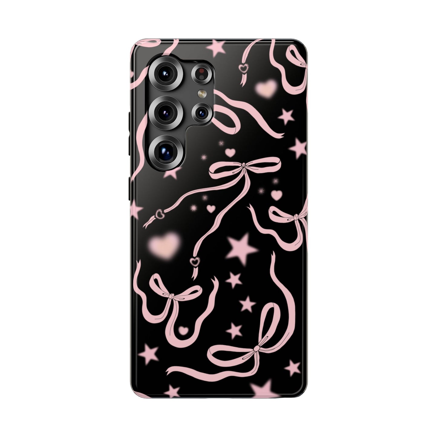 Black Cosmic Bows Samsung Case
