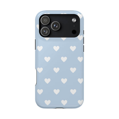 Blue Hearts iPhone Case