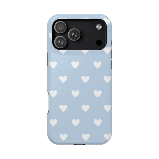 Blue Hearts iPhone Case
