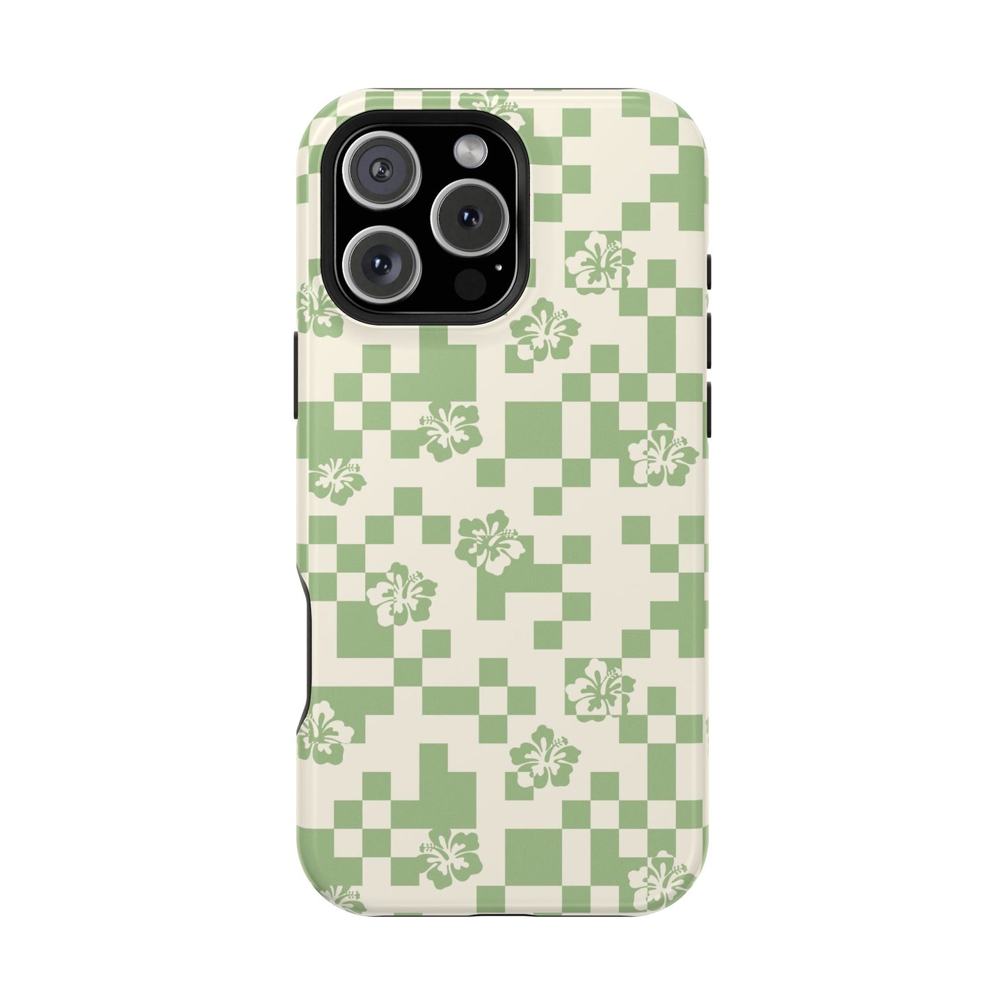 Green Hibiscus iPhone Case