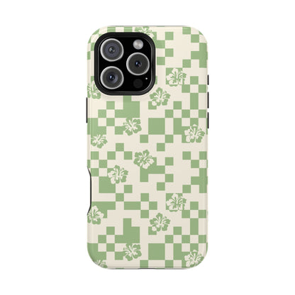Green Hibiscus iPhone Case