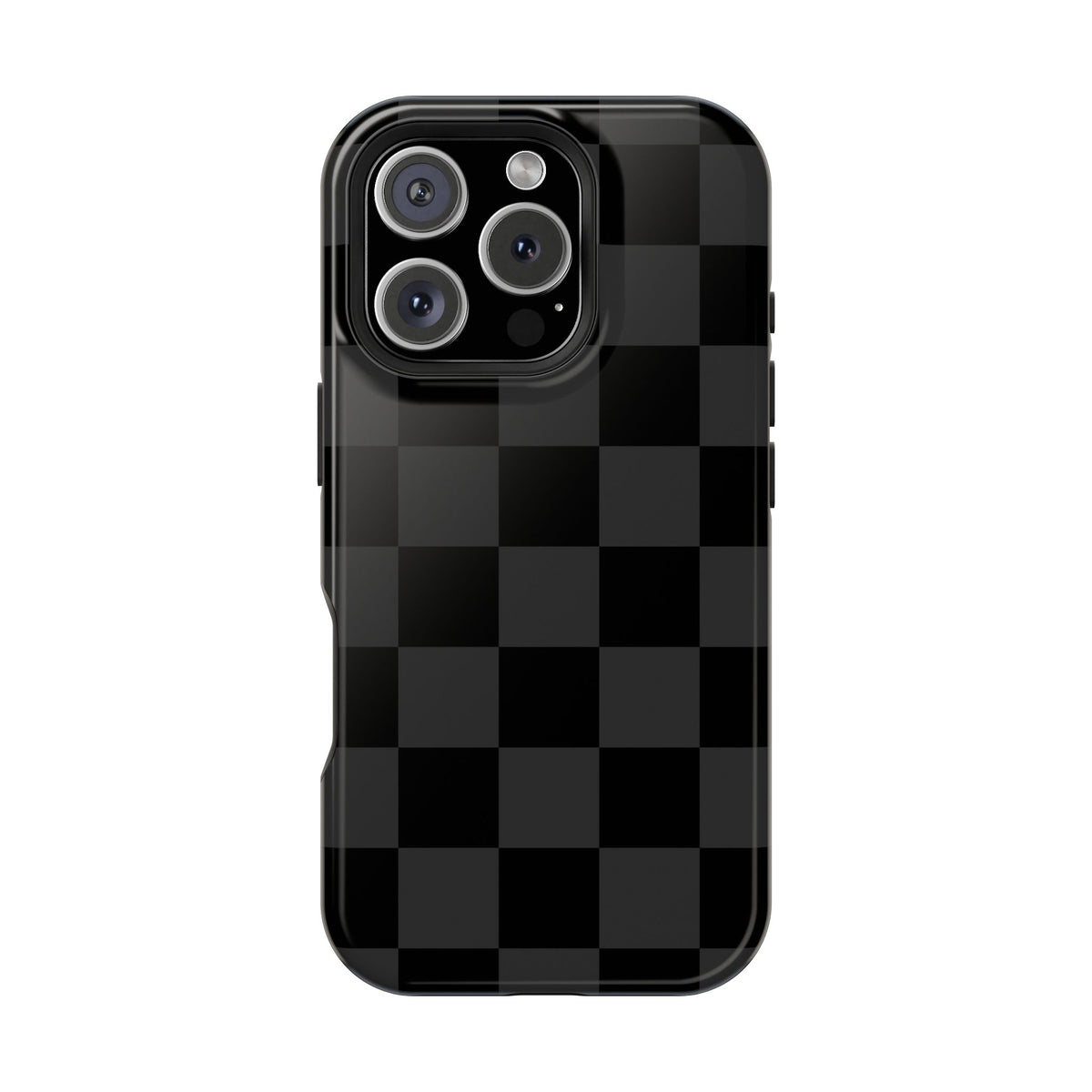 Black Checkered iPhone Case