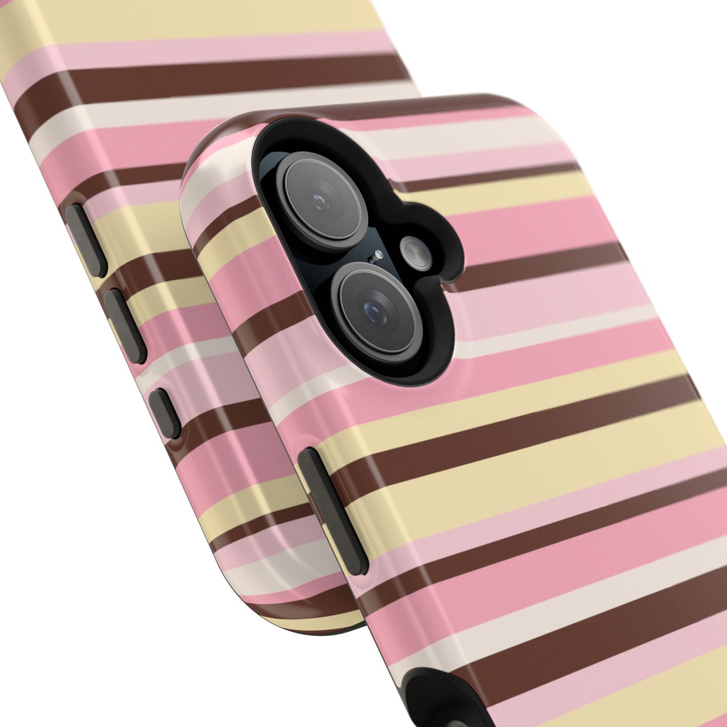 Sunday Latte Stripes iPhone Case