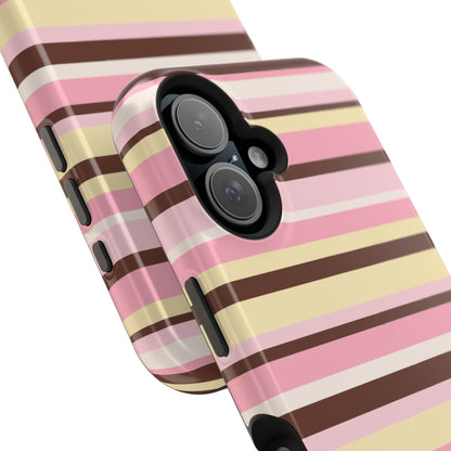 Sunday Latte Stripes iPhone Case