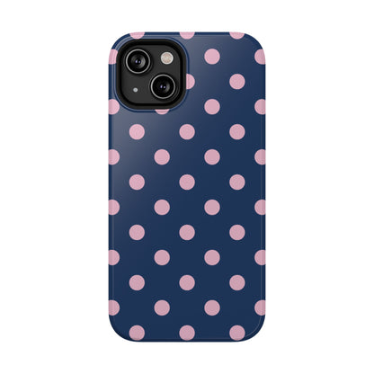 Periwinkle Polka Dots iPhone Case