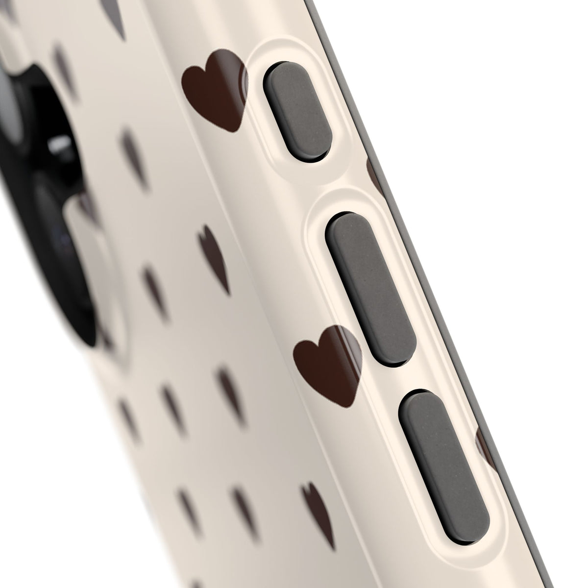 Cocoa Hearts iPhone Case