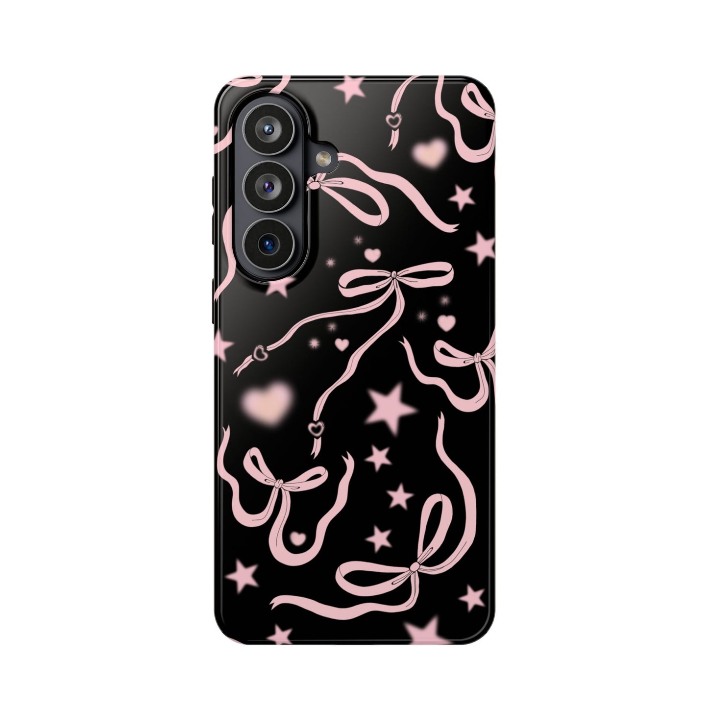 Black Cosmic Bows Samsung Case