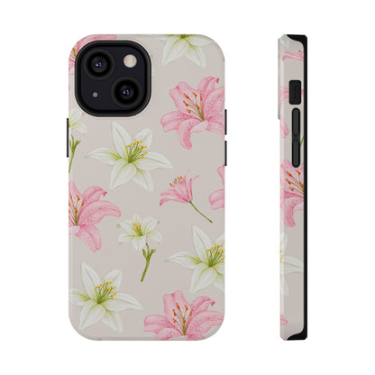 Beige Tiger Lily iPhone Case from Stella Cases