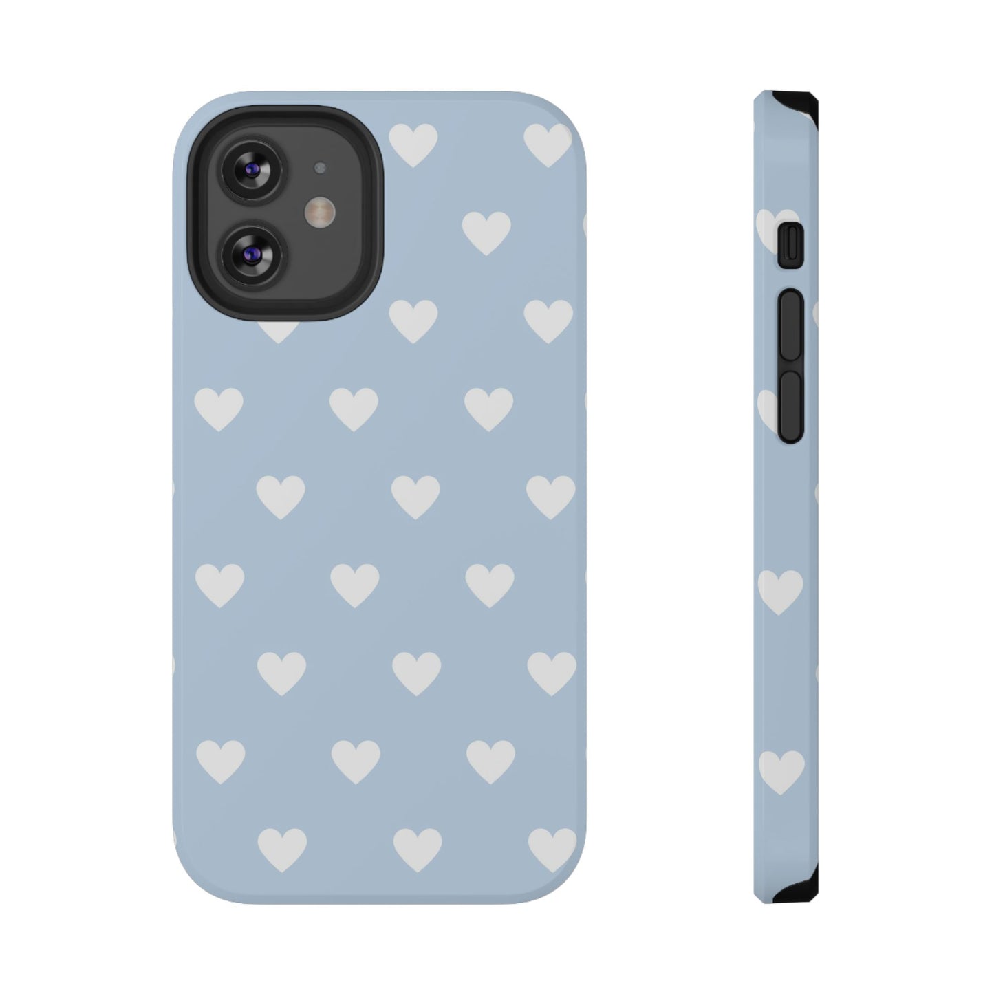 Blue Hearts iPhone Case