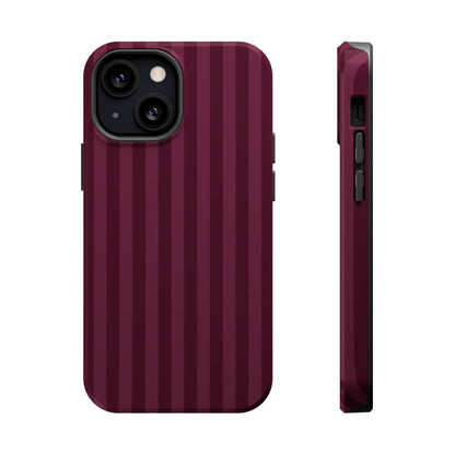 Plum Stripes iPhone Case