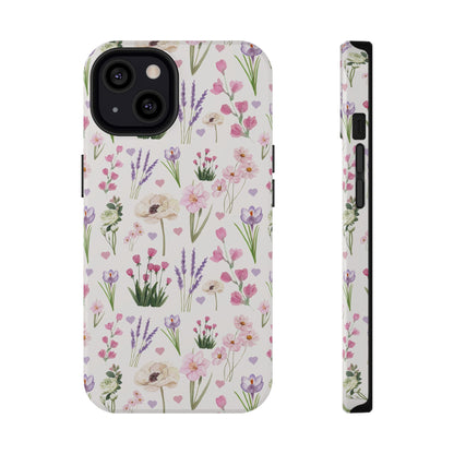 Vintage Purple Floral iPhone Case