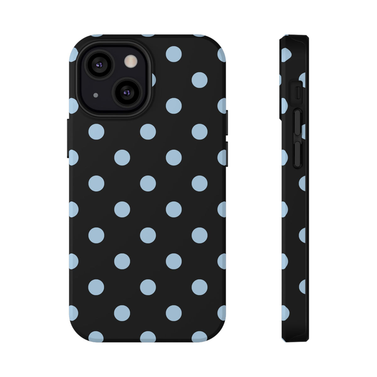 Blue Velvet Polka Dots iPhone Case