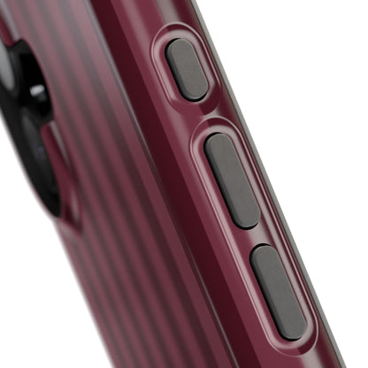 Burgundy Stripes iPhone Case