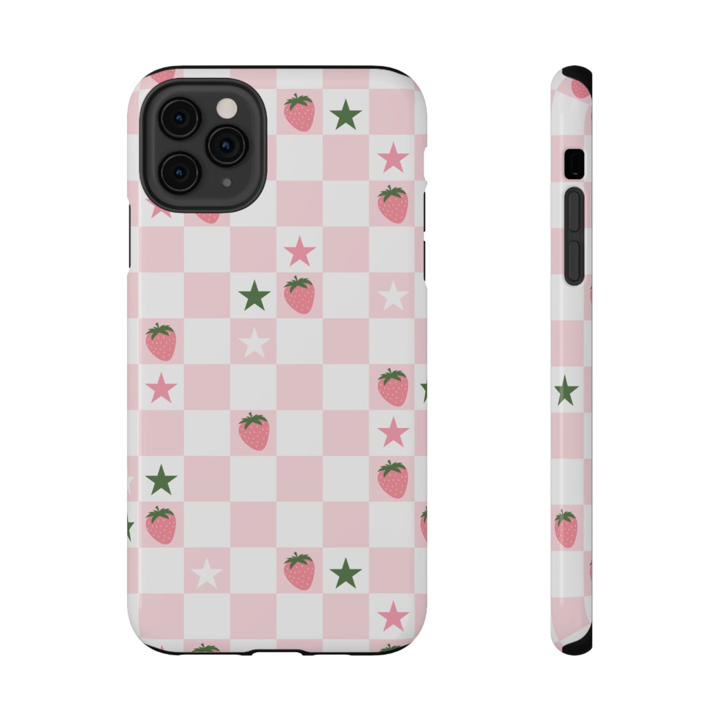 Strawberry Check iPhone Case