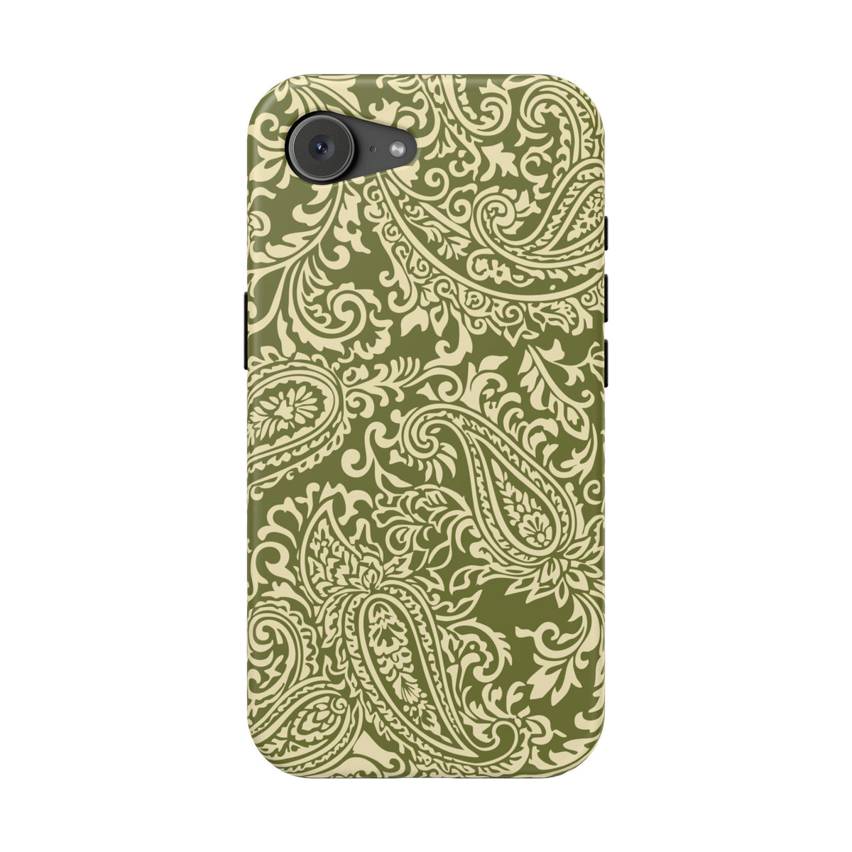 Olive Paisley iPhone Case