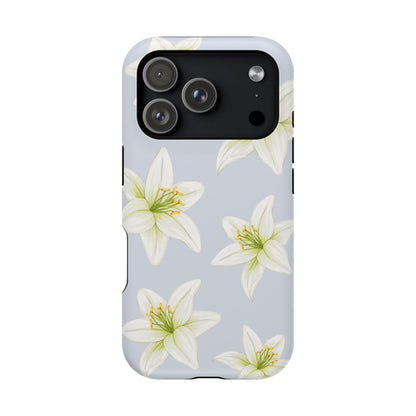 Blue Tiger Lily iPhone Case