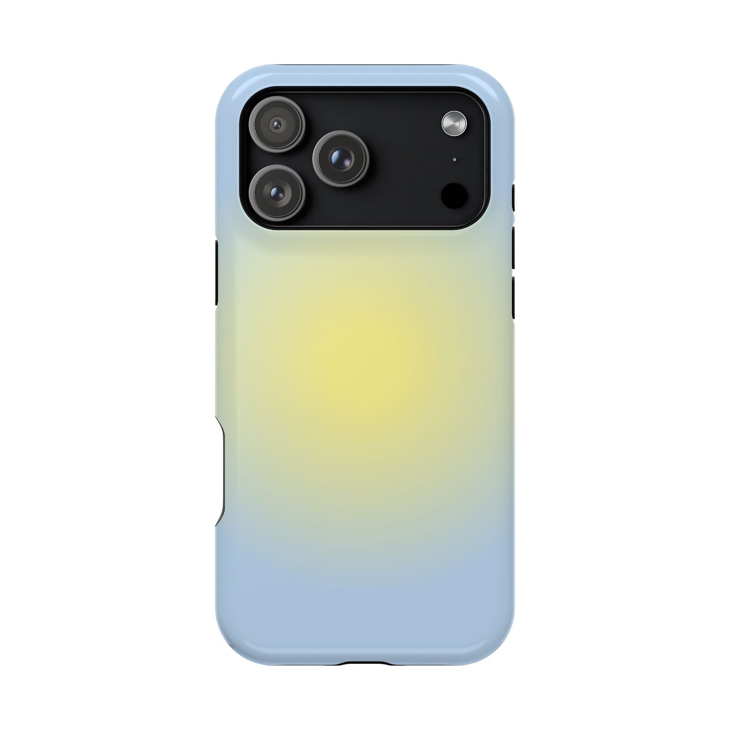 Yellow & Blue Aura iPhone Case